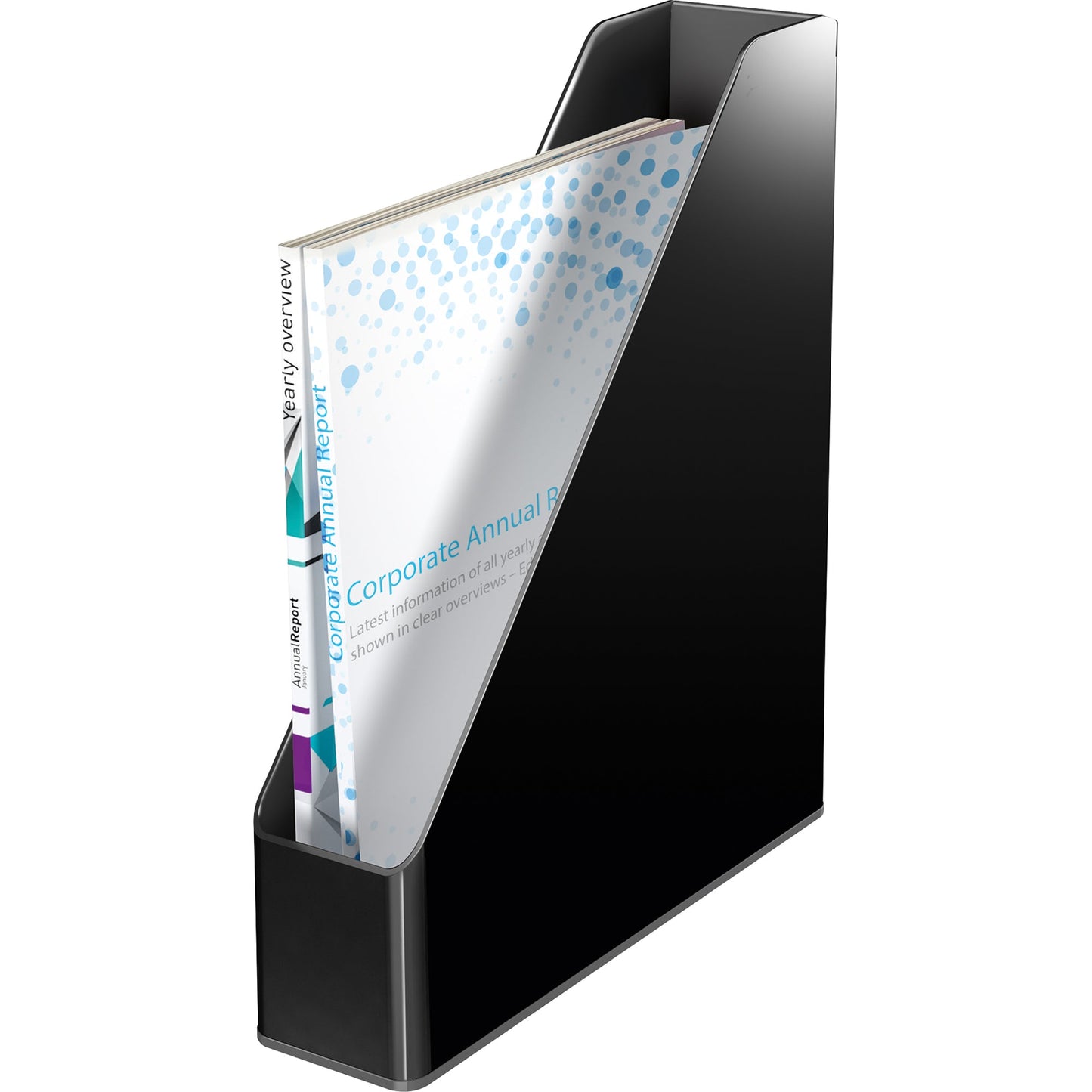 Leitz Stehsammler Duo Color 7,3 x 31,8 x 27,2 cm (B x H x T) DIN A4 Werkstoff: Polystyrol schwarz/grau