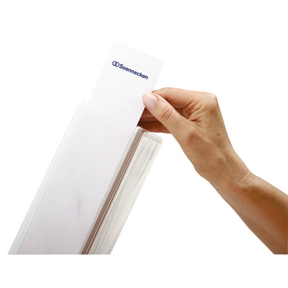 Soennecken Präsentationsringbuch 37mm DIN A4, Überbreite 4 Ringe, D-Mechanik Polypropylen weiß