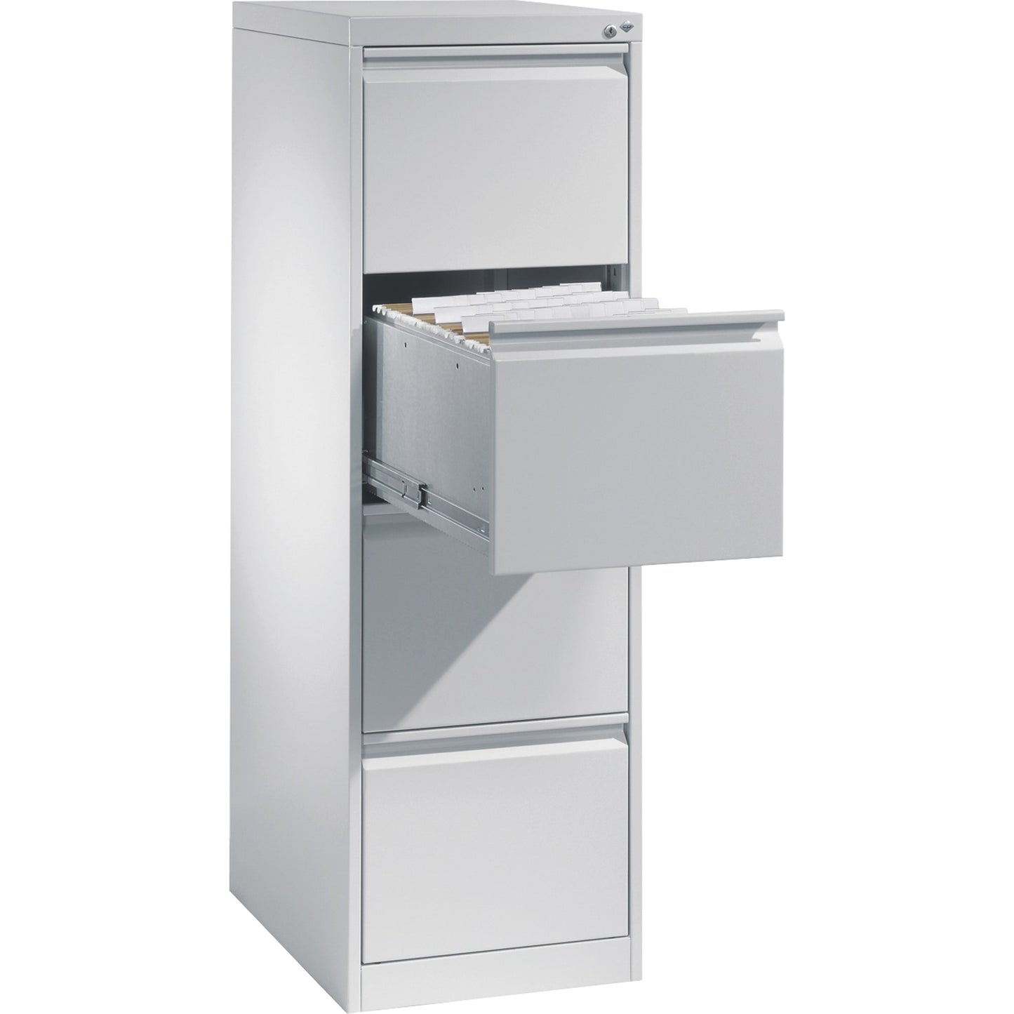 C+P Hängeregistraturschrank Acurado 433 x 1.357 x 590 mm (B x H x T) Stahl lichtgrau