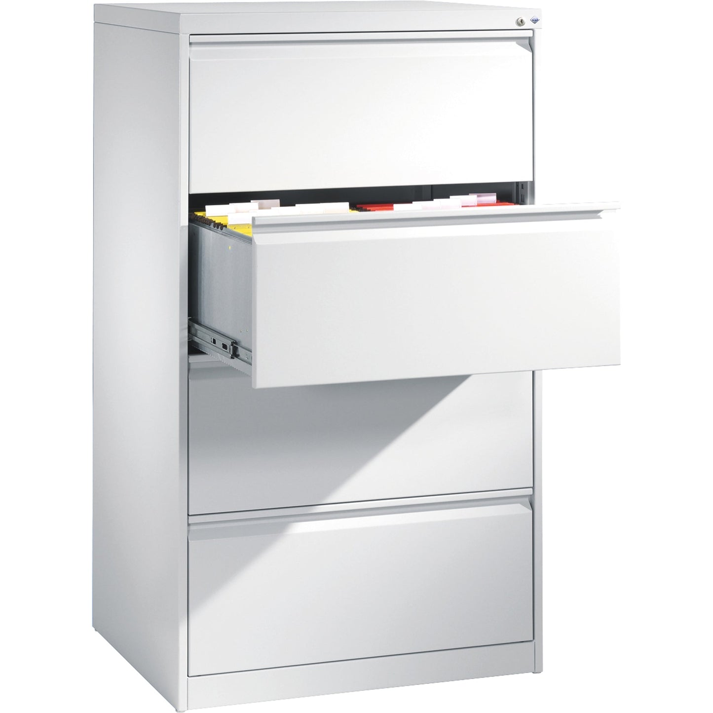 C+P Hängeregistraturschrank Acurado 787 x 1.357 x 590 mm (B x H x T) Stahl, lackiert lichtgrau
