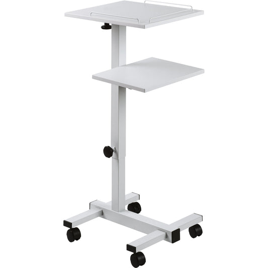 magnetoplan® Projektionswagen 50 x 79-120 x 44 cm (B x H x T) obere Platte: 20, untere Platte: 8kg lichtgrau