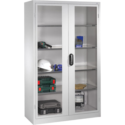C+P Werkzeugschrank Serie 89 1.200 x 1.950 x 500 mm (B x H x T) Stahl, lackiert Farbe der Front: lichtgrau Farbe des Korpus: lichtgrau