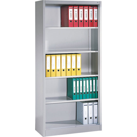 C+P Regal 930 x 1.950 x 400 mm (B x H x T) 4 Fachböden Stahl, lackiert lichtgrau