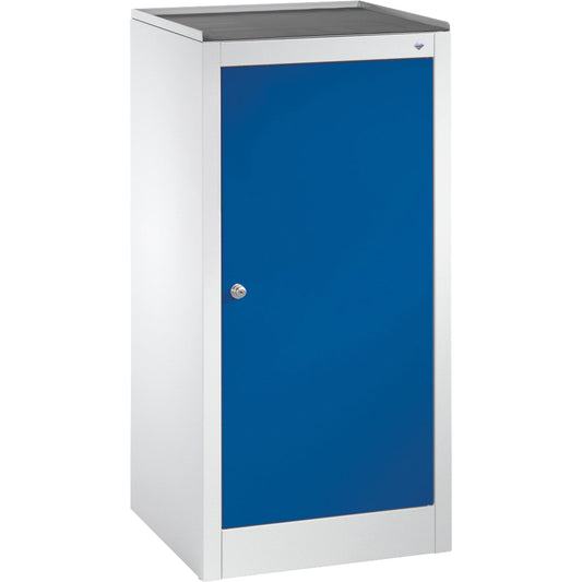 C+P Werkzeugschrank Serie 89 500 x 1.000 x 500 mm (B x H x T) inkl. Gummiriefenmatte Stahl, lackiert Farbe der Front: enzianblau Farbe des Korpus: lichtgrau