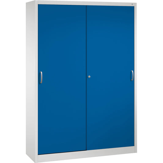 C+P Werkzeugschrank Serie 2000 1.600 x 1.950 x 400 mm (B x H x T) Stahl, lackiert Farbe der Front: enzianblau Farbe des Korpus: lichtgrau