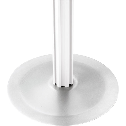 magnetoplan® Stellwandfuß Achtkantsäulen 32cm Stahl silber