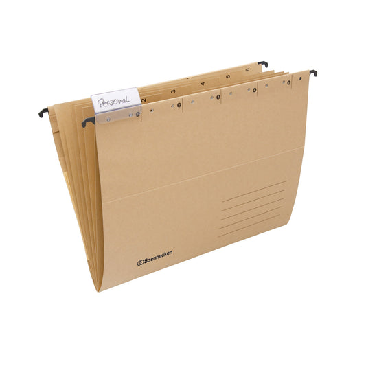 Soennecken Personalmappe DIN A4 320g/m² mit Organisationsaufdruck Natronkarton, recycelt natur