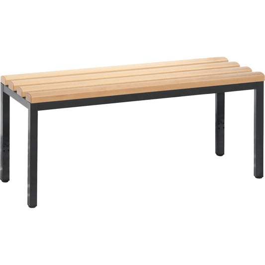 C+P Umkleidebank Basic 1.000 x 420 x 353 mm (B x H x T) schwarzgrau