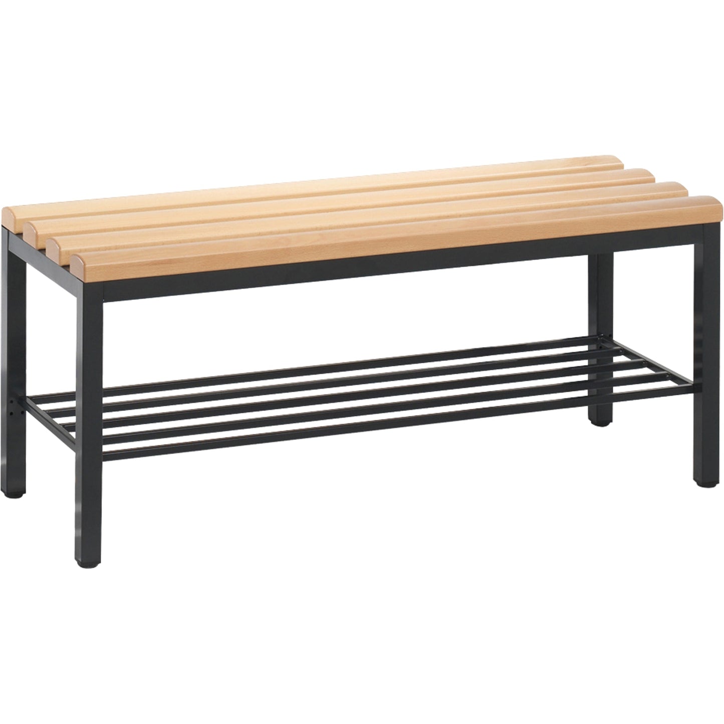 C+P Umkleidebank Basic 1.000 x 420 x 353 mm (B x H x T) schwarzgrau