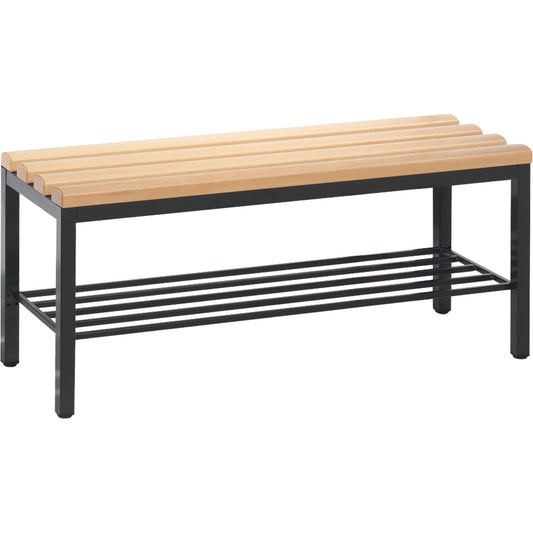 C+P Umkleidebank Basic 1.000 x 420 x 353 mm (B x H x T) schwarzgrau