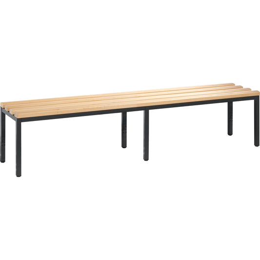C+P Umkleidebank Basic 1.960 x 420 x 353 mm (B x H x T) schwarzgrau