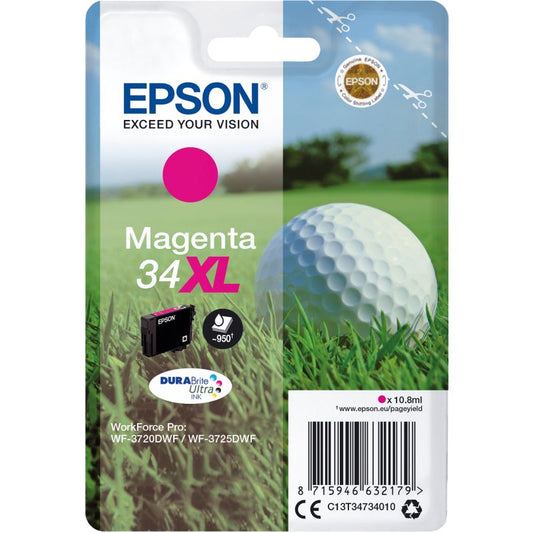 Epson Tintenpatrone Originalzubehör 34XL ca. 950 Seiten magenta 10,8ml
