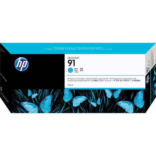 HP Tintenpatrone Originalzubehör 91 cyan 775ml