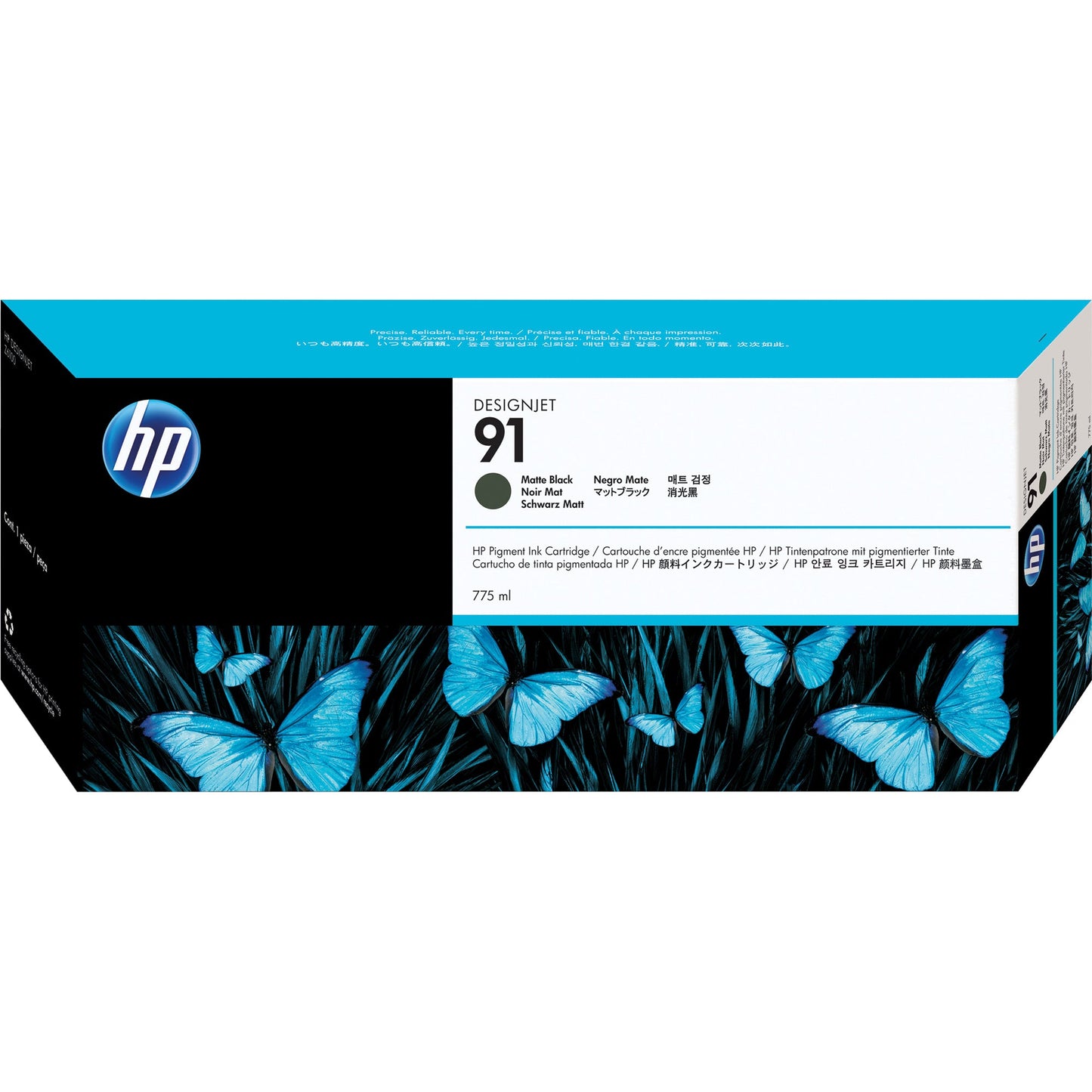 HP Tintenpatrone Originalzubehör 91 schwarz matt 775ml