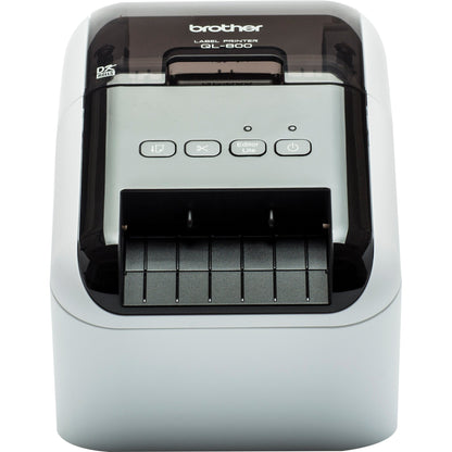 Brother Etikettendrucker QL-800 60,96mm schwarz: 93 Etik./Min., rot-schwarz: 15 Etik./Min. USB 2.0, USB-Host inkl. 2 Etikettenrollen (Einzel-Etiketten 29 x 90 mm, 100 St., Endlos-Etikett 62 mm x 5 m, Rot-Schwarz-Druck), Netzkabel, USB-Kabel, Dokumentation