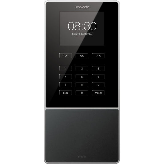 TIMEMOTO Zeiterfassungssystem TM-616 9,95 x 21,5 x 4,43 cm (B x H x T) RFID-Sensor Windows® universell LAN, WiFi, USB-Host