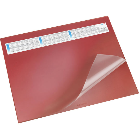 Läufer Schreibunterlage Durella DS 53 x 40 cm (B x H) mit Kalender 3 Jahre Kunststoff rot