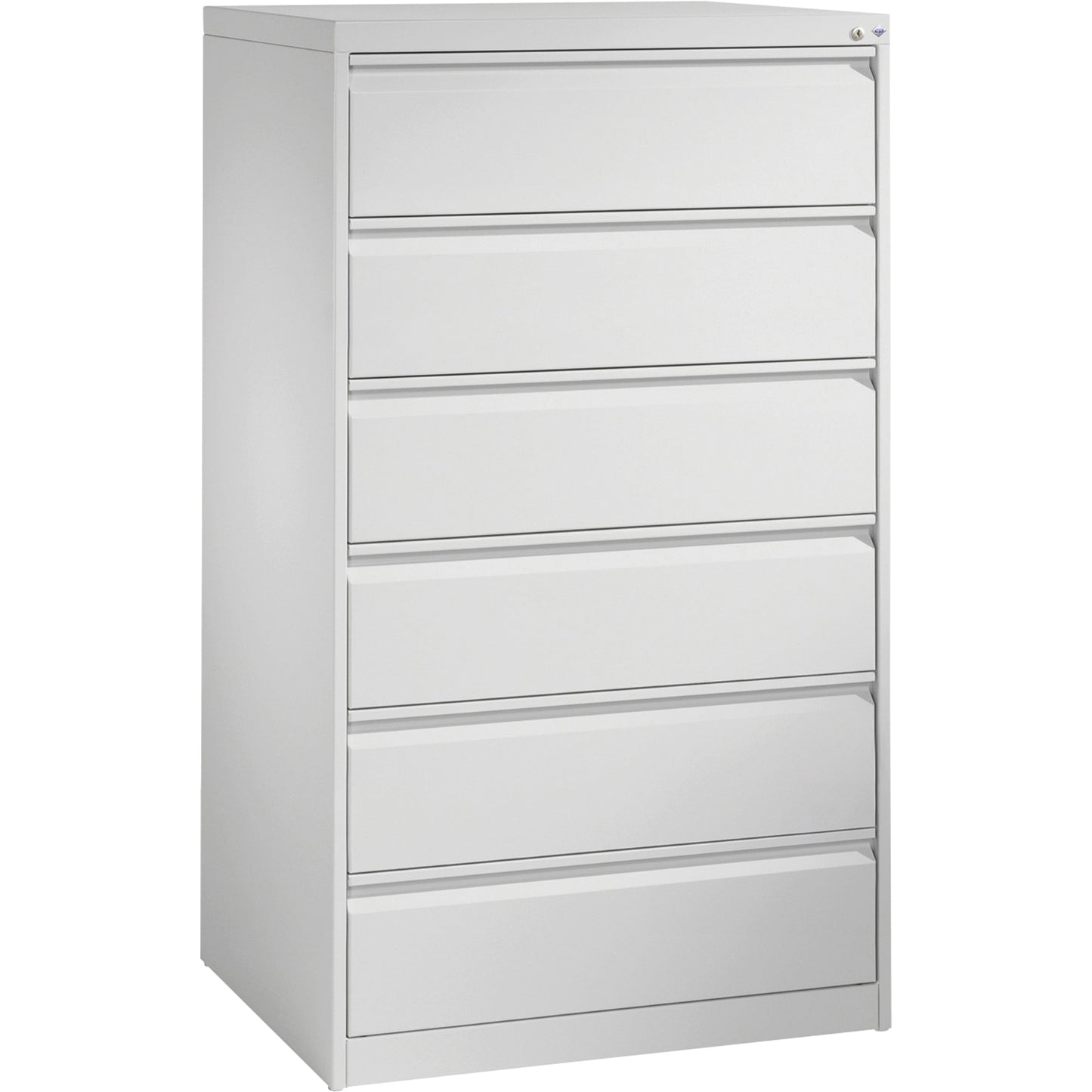 C+P Karteischrank Acurado 787 x 1.357 x 590 mm (B x H x T) 6 Schubladen Stahl, lackiert verkehrsweiß
