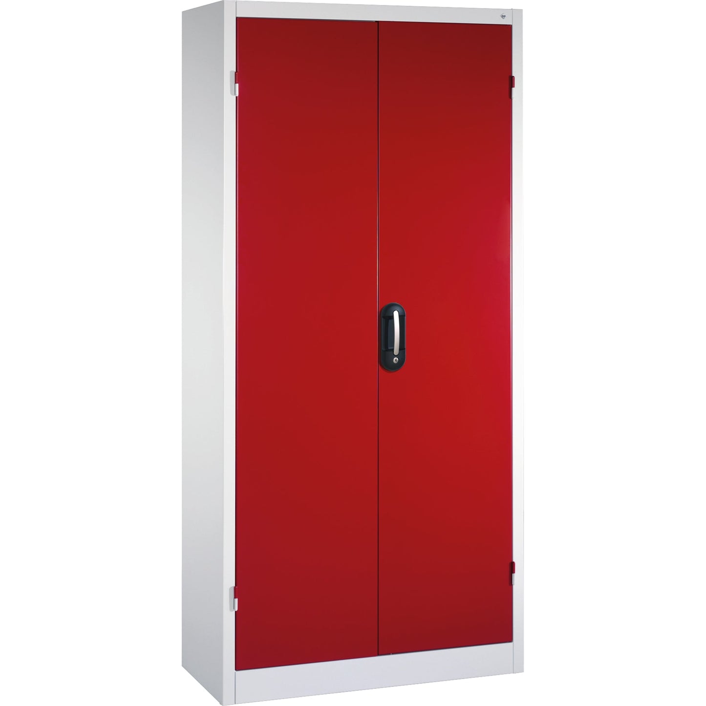 C+P Werkzeugschrank 930 x 1.950 x 400 mm (B x H x T) Stahl, lackiert Farbe der Front: rubinrot Farbe des Korpus: lichtgrau