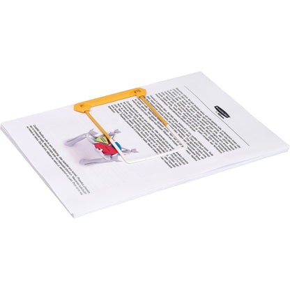 Bankers Box® Abheftbügel Tube Clip Kunststoff, 100 % recycelt gelb 100 St./Pack.