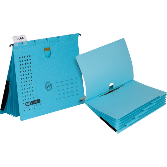 ELBA Organisationshefter chic ULTIMATE® DIN A4 5 Unterteilungen Karton blau