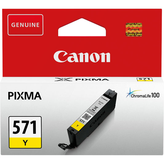 Canon Tintenpatrone Originalzubehör CLI-571Y ca. 323 Seiten gelb 7ml