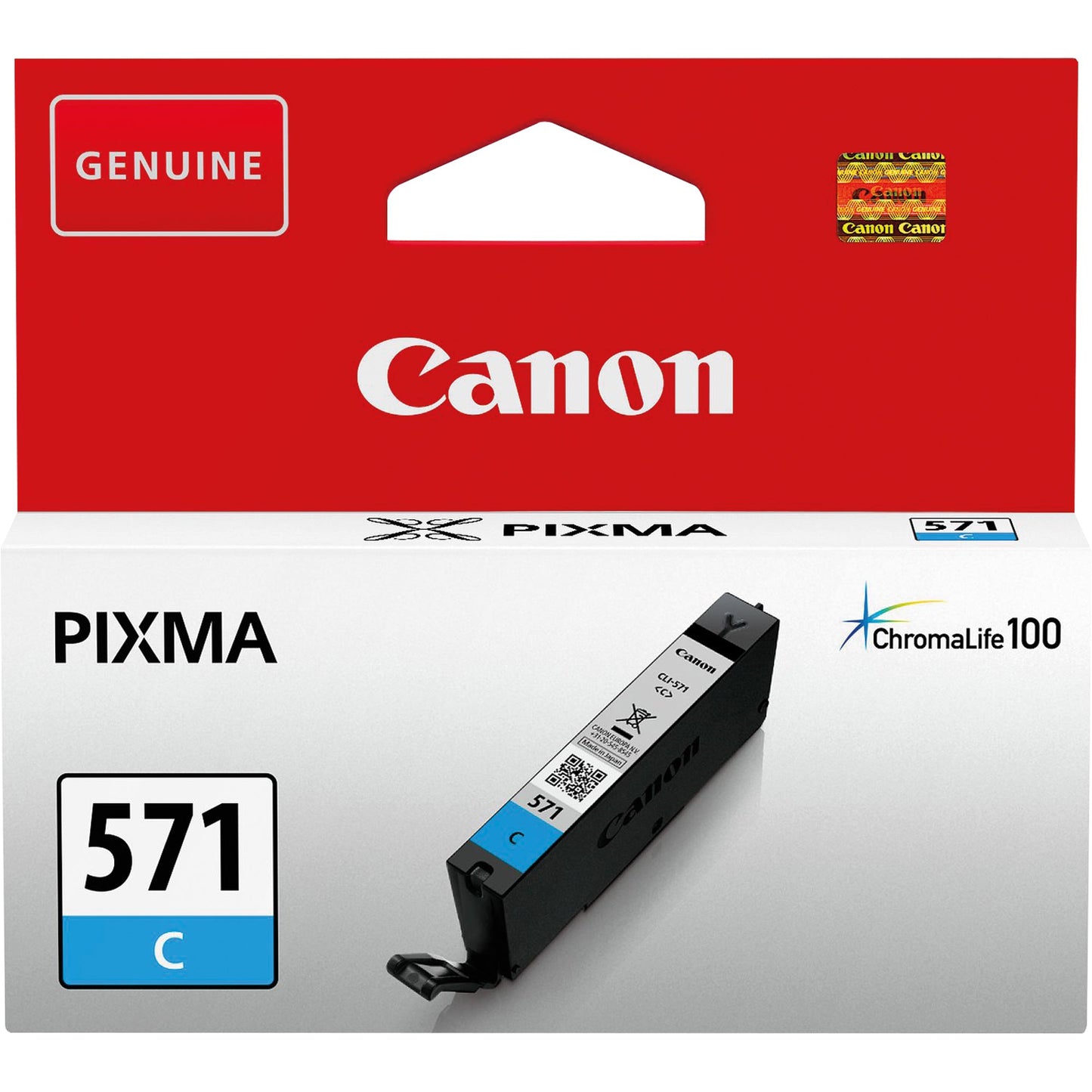Canon Tintenpatrone Originalzubehör CLI-571C ca. 311 Seiten cyan 7ml