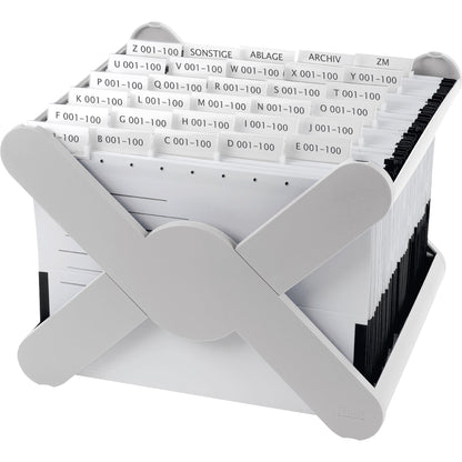 HAN Hängekorb X-CROSS DIN A4 35 Hängemappen Polystyrol lichtgrau