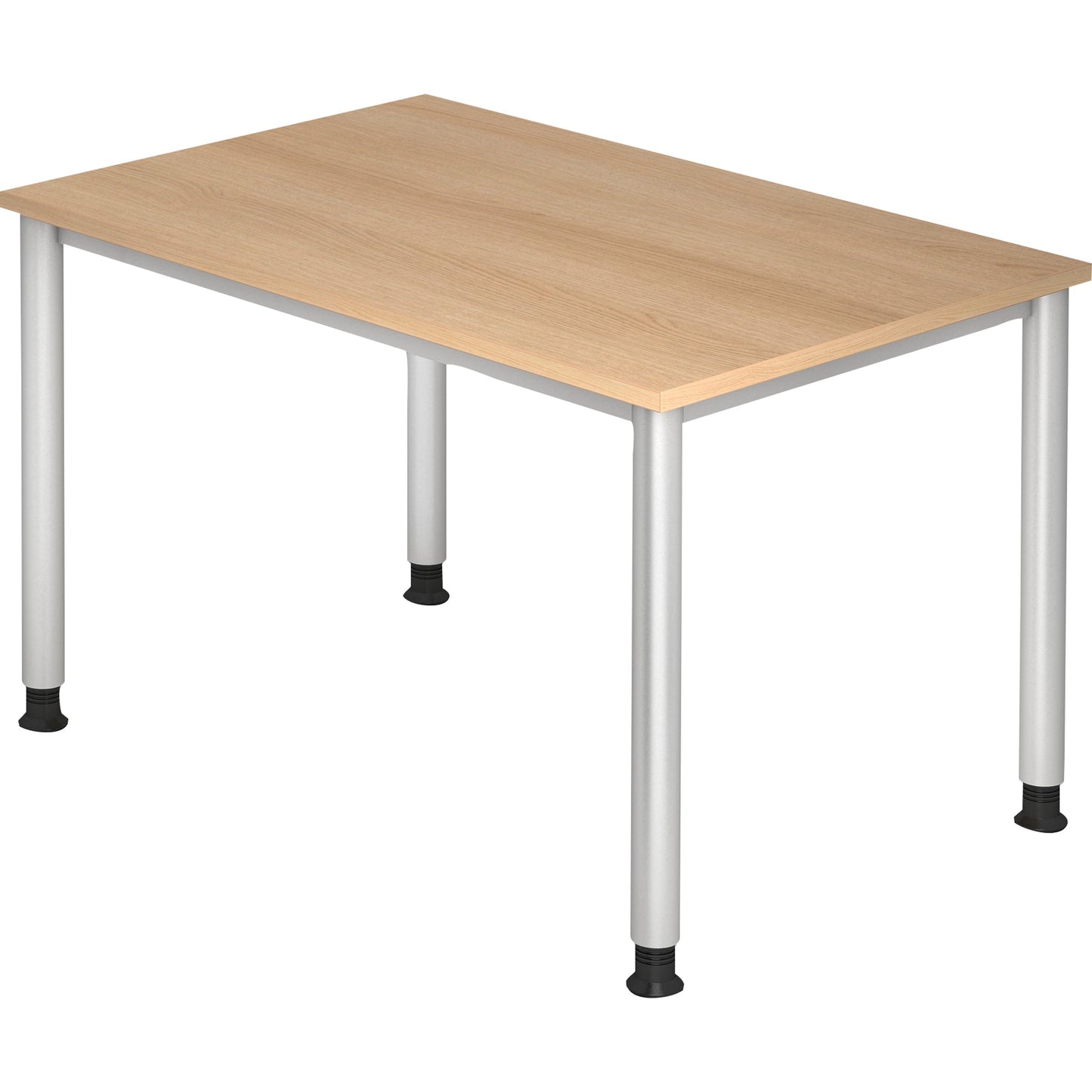 Hammerbacher Schreibtisch Maße: 1.200 x 680-810 x 800 mm (B x H x T) Spanplatte eiche