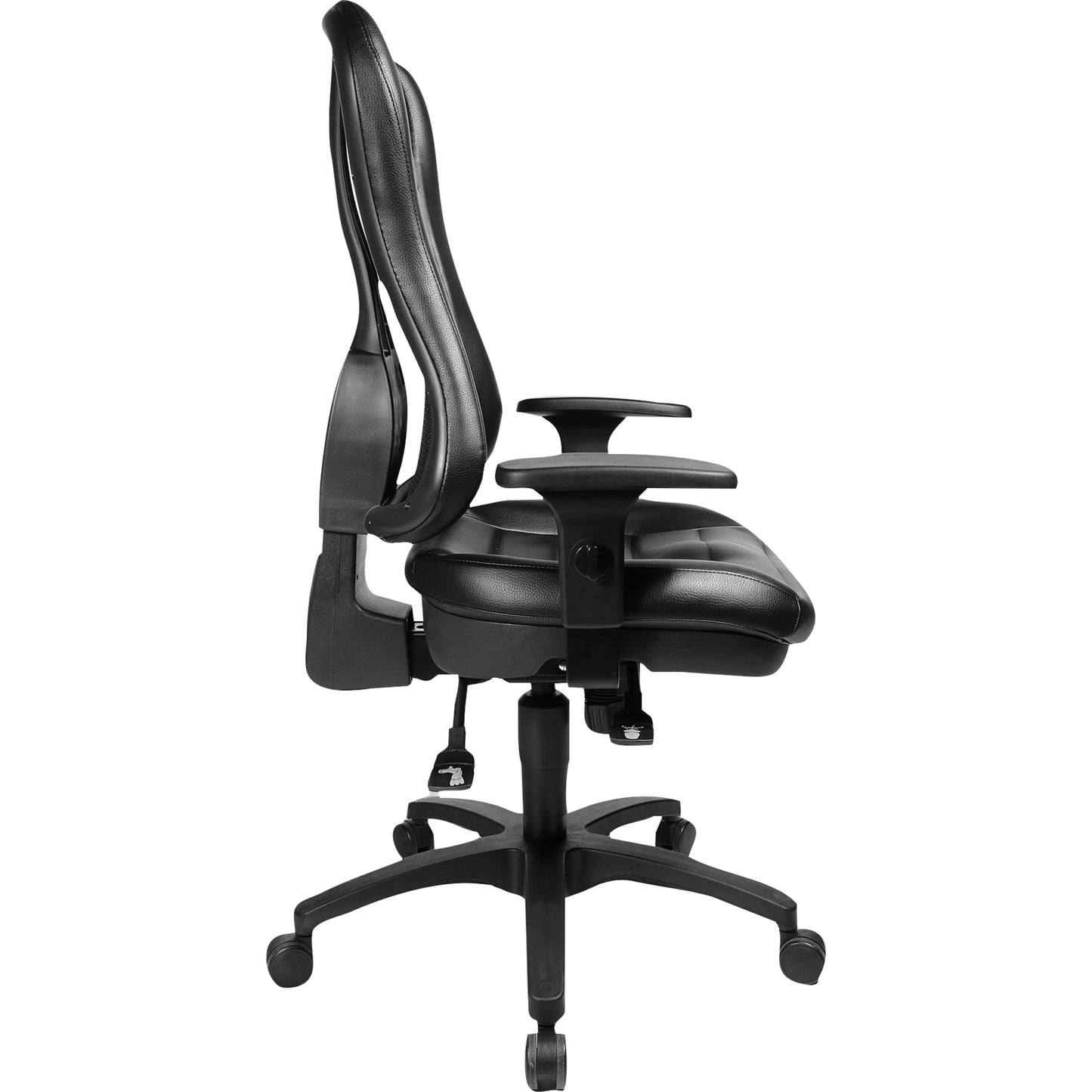 TOPSTAR Bürodrehstuhl Head Point RS 42-53cm Punktsynchronmechanik Rolle hart gebremst (für Teppichboden) Polyamid schwarz