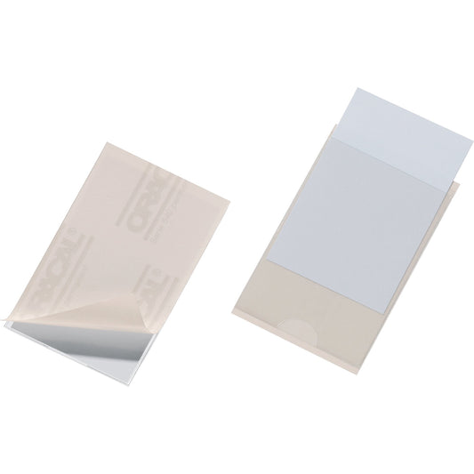 DURABLE Selbstklebetasche POCKETFIX® 9,3 x 6,2 cm (B x H) Kunststoff transparent 100 St./Pack.