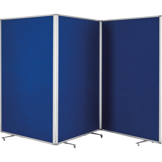 magnetoplan® Präsentationswand large 361 x 180 x 37 cm (B x H x T) blau