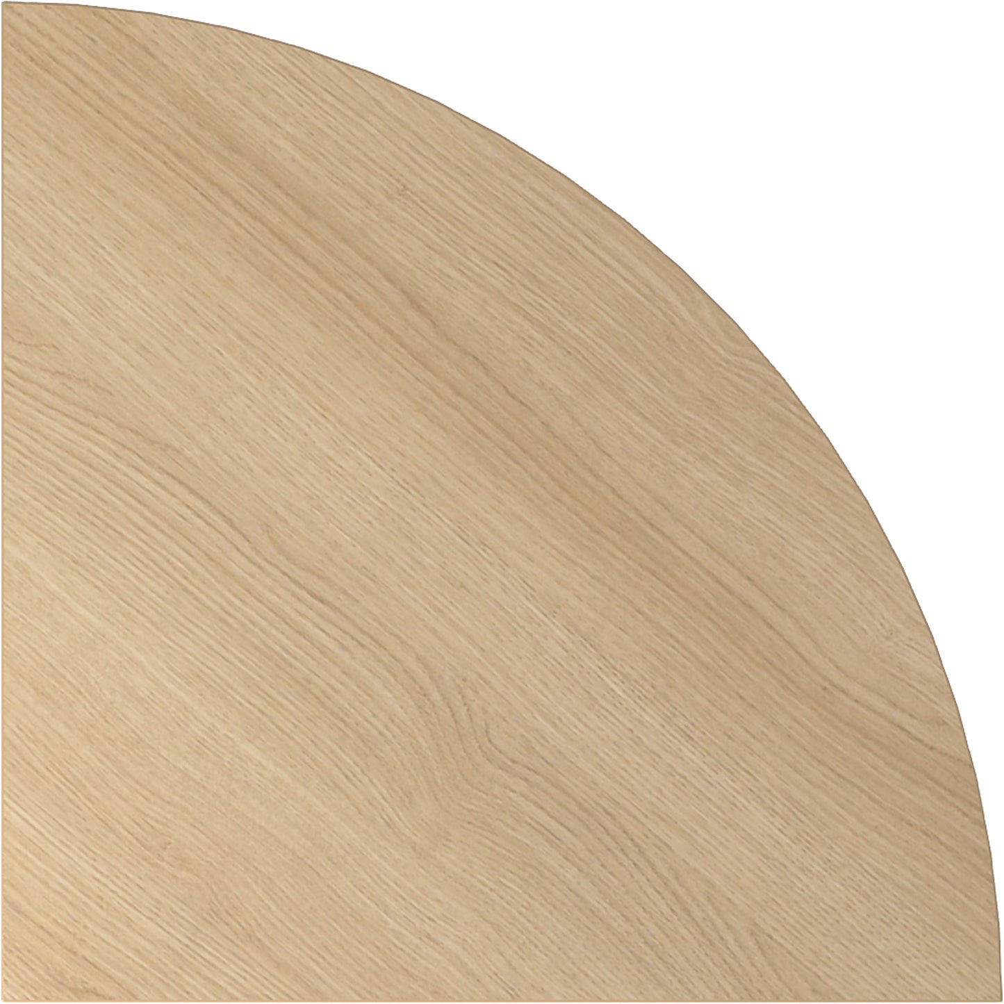 Hammerbacher Verkettungselement Viertelkreis 800 x 800 mm (B x T) 25mm Spanplatte, melaminharzbeschichtet eiche