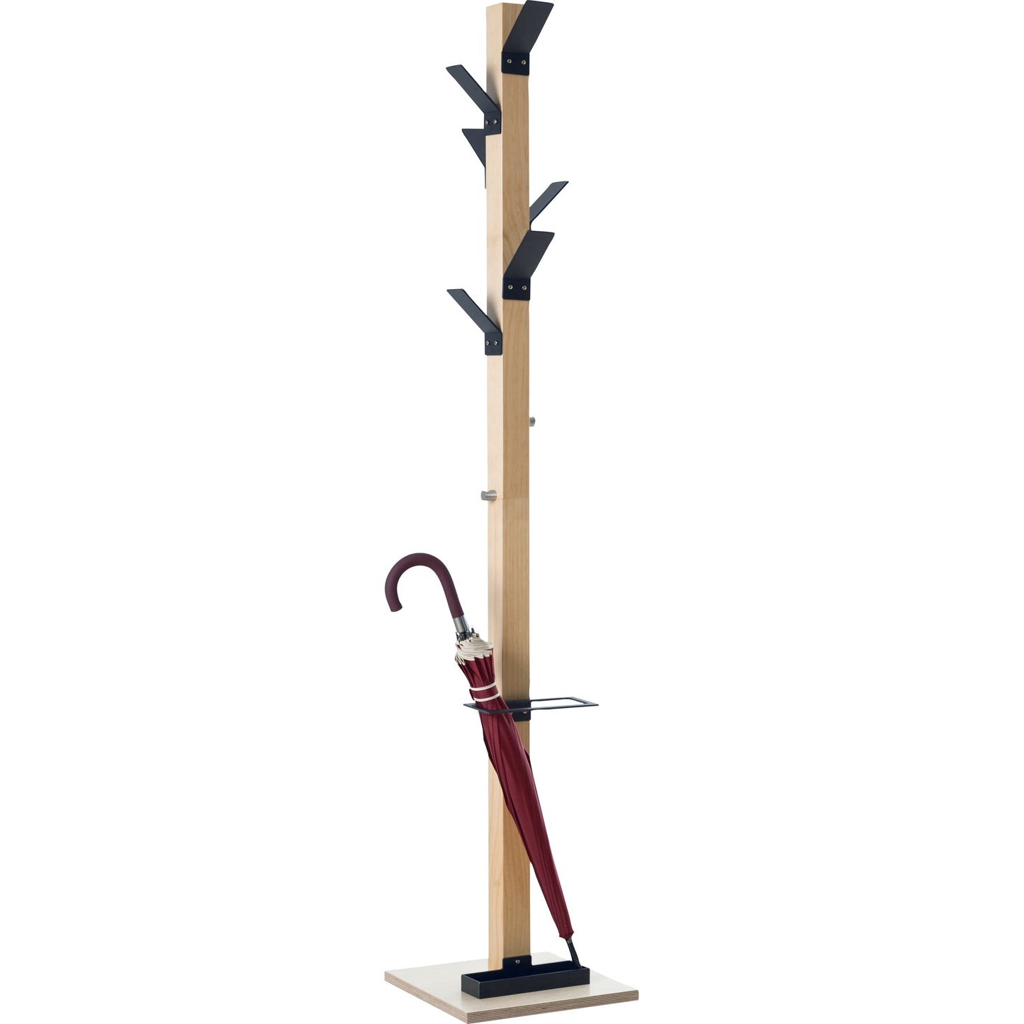easyCloth® Garderobenständer 35 x 178 cm (Ø x H) Holz