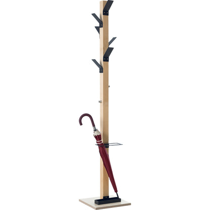 easyCloth® Garderobenständer 35 x 178 cm (Ø x H) Holz