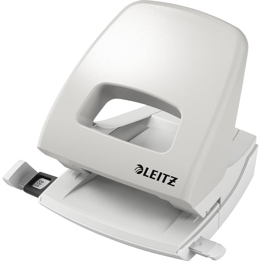 Leitz Locher NeXXt 5005 8cm 25 Bl. (80 g/m²) mit Anschlagschiene grau