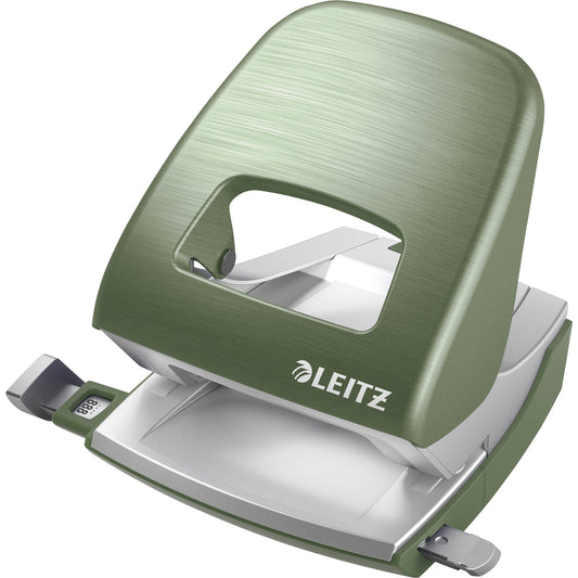 Leitz Locher NeXXt Style 5006 8cm 30 Bl. (80 g/m²) mit Anschlagschiene seladon grün