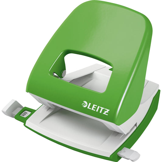 Leitz Locher NeXXt 5008 8cm 30 Bl. (80 g/m²) mit Anschlagschiene hellgrün
