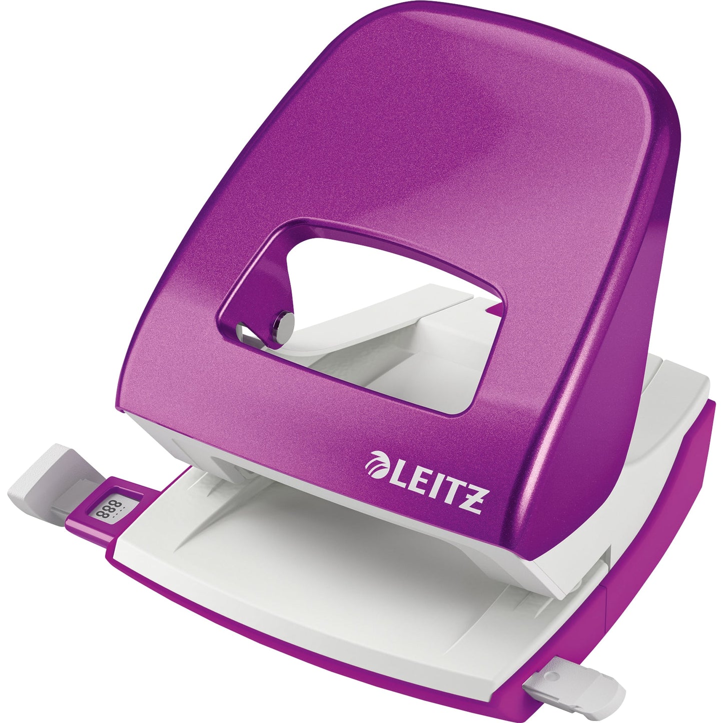 Leitz Locher NeXXt WOW 5008 8cm 30 Bl. (80 g/m²) mit Anschlagschiene violett