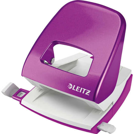 Leitz Locher NeXXt WOW 5008 8cm 30 Bl. (80 g/m²) mit Anschlagschiene violett