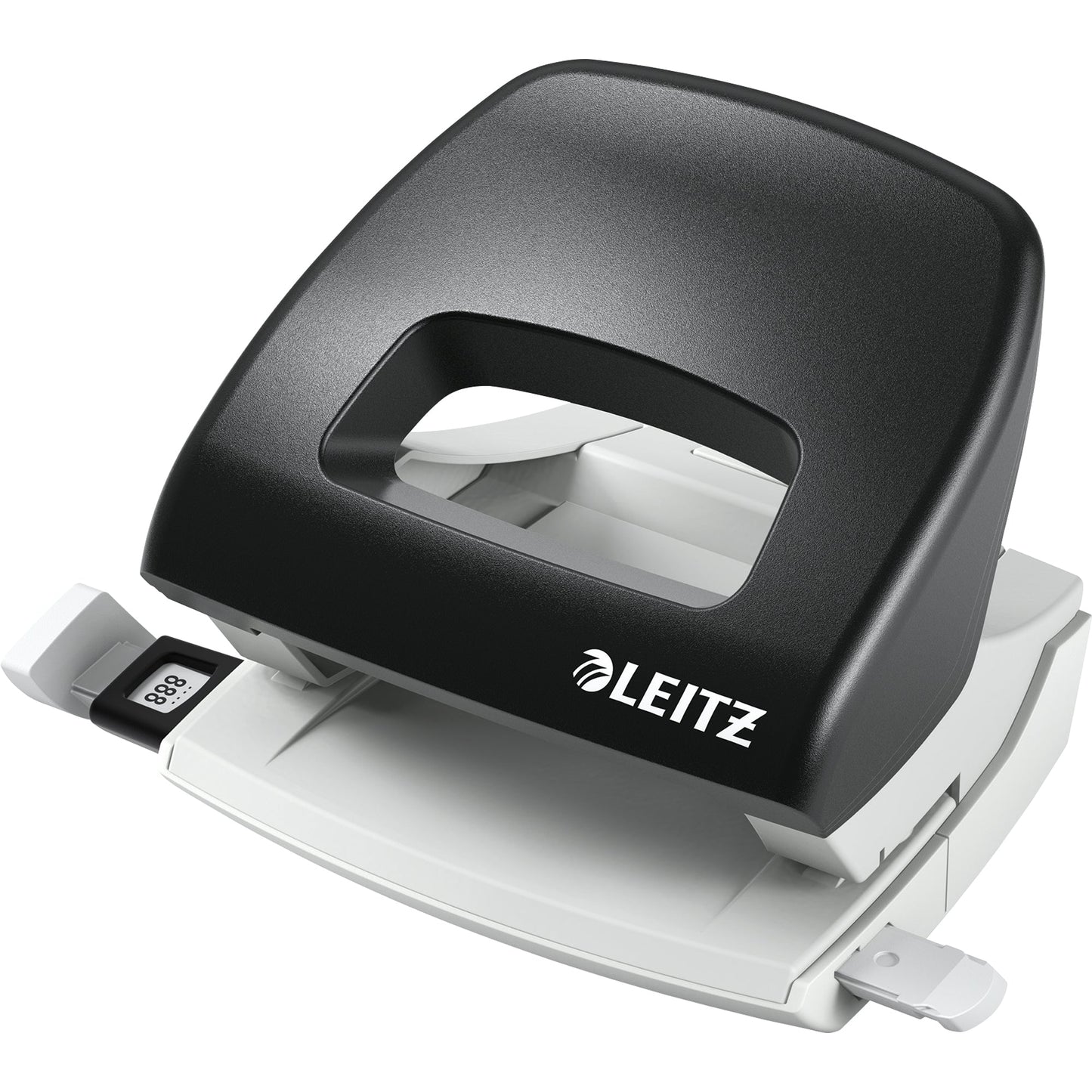 Leitz Locher NeXXt 5038 8cm 16 Bl. (80 g/m²) mit Anschlagschiene schwarz