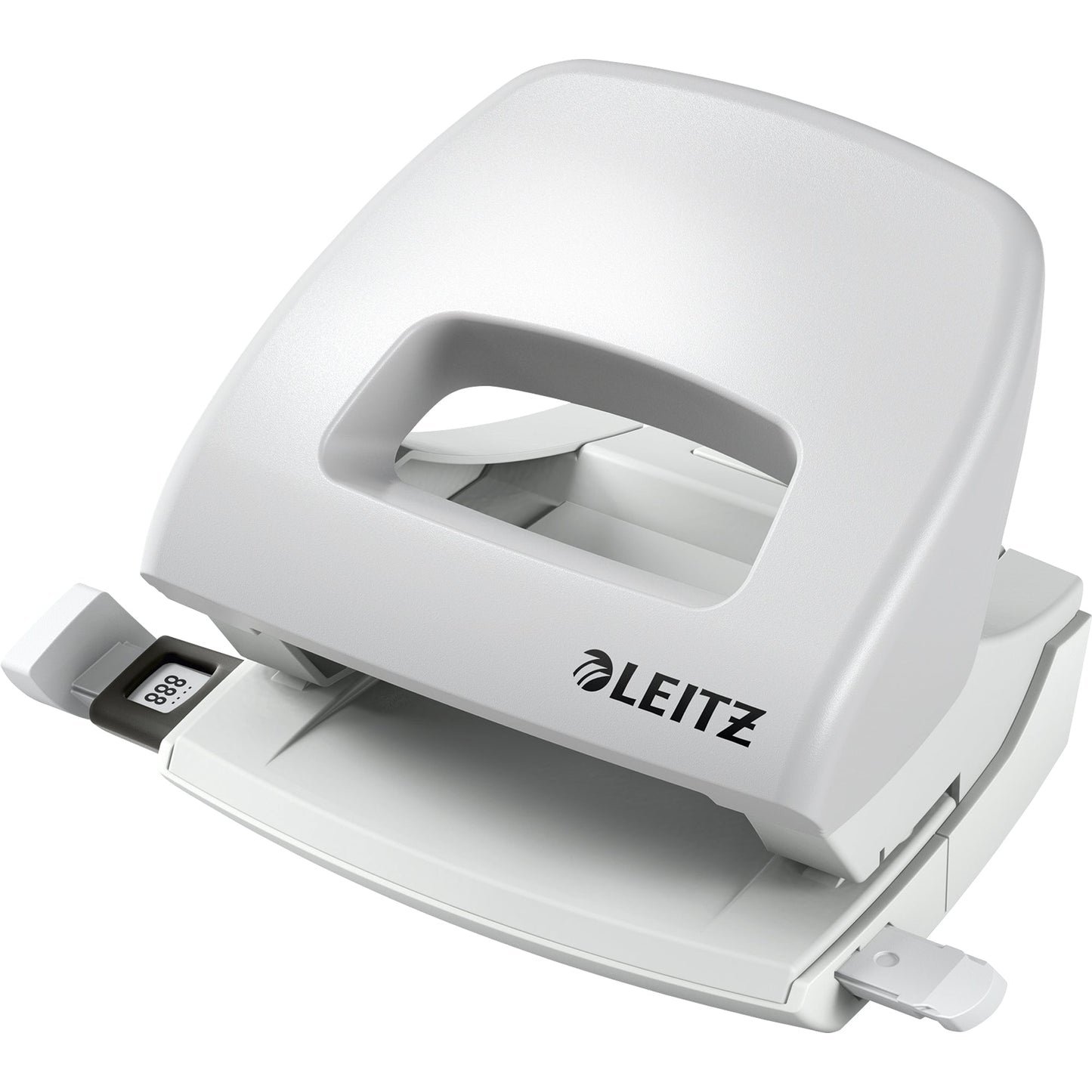 Leitz Locher NeXXt 5038 8cm 16 Bl. (80 g/m²) mit Anschlagschiene grau