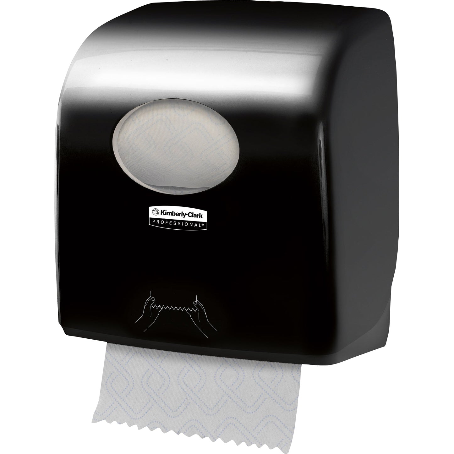 Aquarius Handtuchspender SlimrollT SCOTT® Papierhandtücher 6621, 6695, 6696, KLEENEX® Papierhandtücher 6781 29,7 x 32,4 x 19,2 cm (B x H x T) Kunststoff schwarz