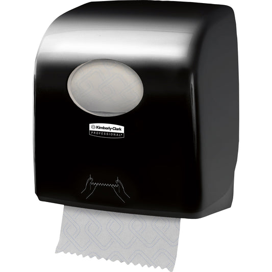 Aquarius Handtuchspender SlimrollT SCOTT® Papierhandtücher 6621, 6695, 6696, KLEENEX® Papierhandtücher 6781 29,7 x 32,4 x 19,2 cm (B x H x T) Kunststoff schwarz