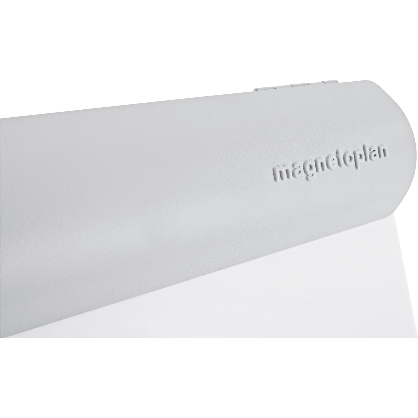 magnetoplan® Mobiles Flipchart de Luxe mit Ablageschale Rundfuß mit 5 Rollen Metall lichtgrau