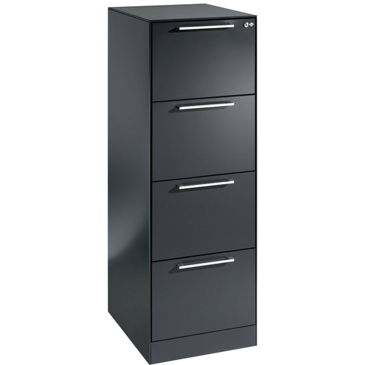 C+P Hängeregistraturschrank Asisto 440 x 1.298 x 600 mm (B x H x T) Stahl, lackiert schwarzgrau