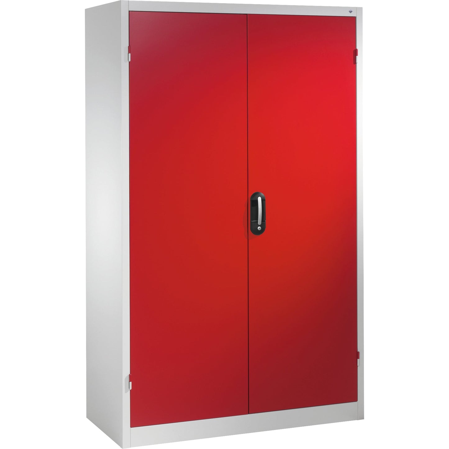 C+P Werkzeugschrank Serie 89 1.200 x 1.950 x 500 mm (B x H x T) Stahl, lackiert Farbe der Front: rubinrot Farbe des Korpus: lichtgrau