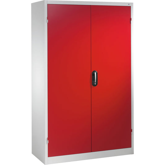 C+P Werkzeugschrank Serie 89 1.200 x 1.950 x 500 mm (B x H x T) Stahl, lackiert Farbe der Front: rubinrot Farbe des Korpus: lichtgrau