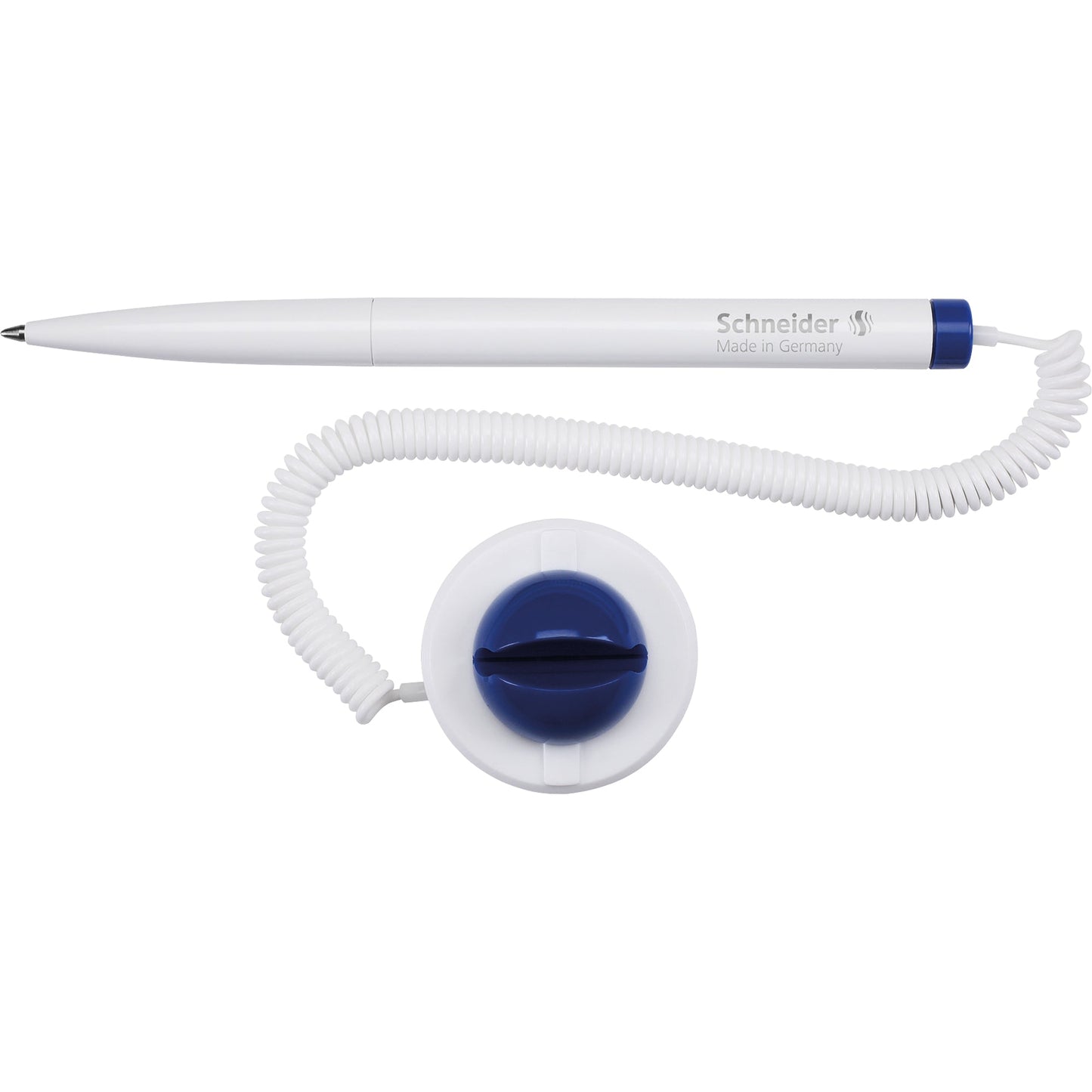 Schneider Kugelschreiber Klick-Fix-Pen 0,5mm blau Mine auswechselbar dokumentenecht Schaftfarbe: weiß/blau