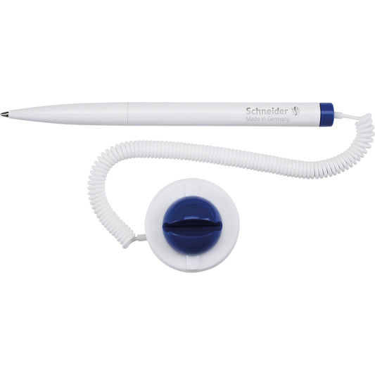 Schneider Kugelschreiber Klick-Fix-Pen 0,5mm blau Mine auswechselbar dokumentenecht Schaftfarbe: weiß/blau